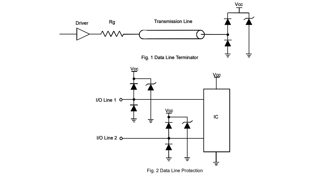 Application Circuit Diagram - Diodes Incorporated DLPT05 ESD Suppressors